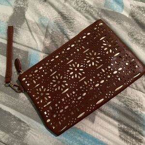 Brown Wristlet